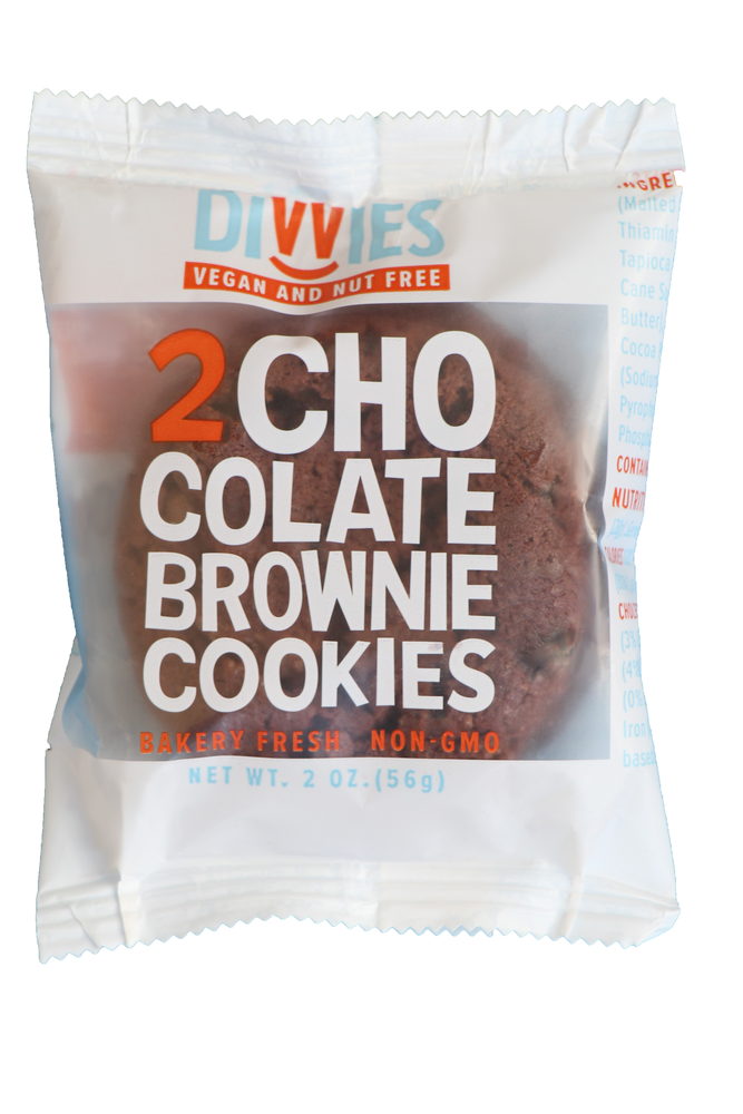 Vegan Brownie Cookie Sleeve - Contains 18 Cookies (9 2-Packs)