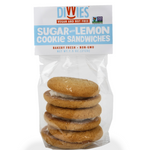 Vegan Lemon Crème Sugar Sandwich Cookie Stacks - Contains 9 Sandwich Cookies (3 3-Packs)